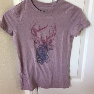 Purple Floral Deer Shirt